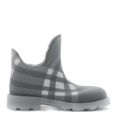 BURBERRY BURBERRY CHECK RUBBER MARSH LOW BOOTS
