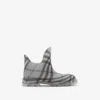BURBERRY BURBERRY CHECK RUBBER MARSH LOW BOOTS