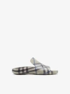 Burberry Man Sandals Light Grey Size 9 Rubber In Lichen