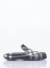 BURBERRY CHECK RUBBER STINGRAY CLOGS