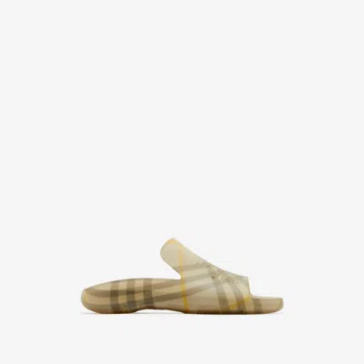 BURBERRY BURBERRY CHECK RUBBER STINGRAY SLIDES
