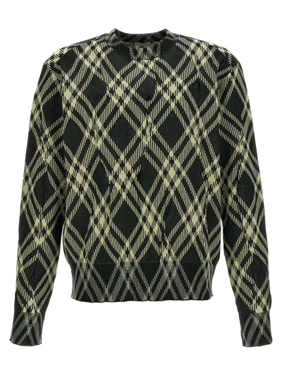 BURBERRY BURBERRY CHECK CRINKLED SWEATER