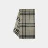 Burberry Wool Check Scarf In Neutral