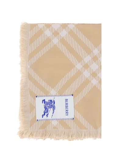 Burberry 'check' Scarf In Neutral