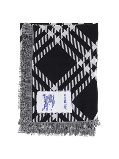 Burberry 'check' Scarf In Black