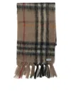 Burberry Check Scarves Beige In Brown