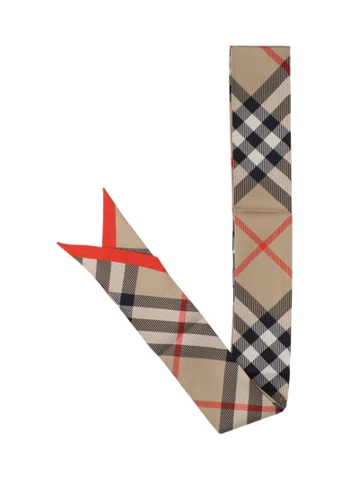 Burberry 'check' Scarf In Brown