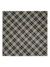 Burberry Check Scarf In Black