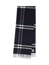 Burberry Oversized Check Cashmere Scarf In Black
