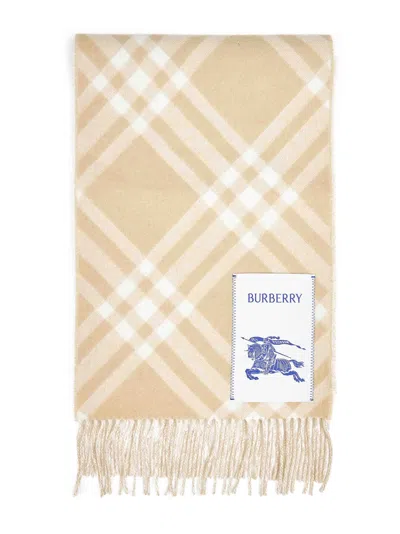 Burberry "check" Scarf By  In Sand