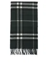 Burberry All-over Check Pattern Scarf In Green