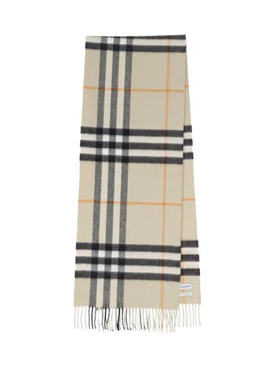 Burberry 'check' Scarf In Green