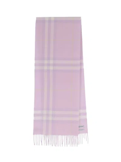 Burberry 'check' Scarf In Pink