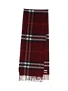 Burberry Check Scarf In Brown