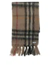 Burberry Check Scarves Beige In Brown