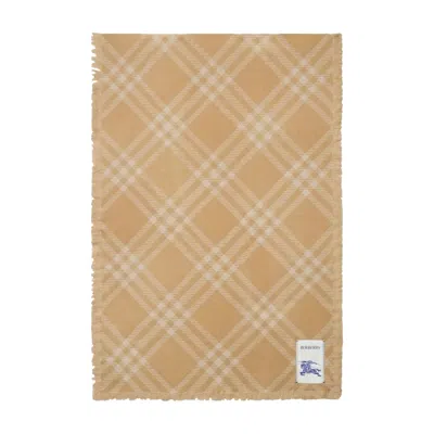 Pre-owned Burberry Check Scarf 'sand/ecru' | Tan | Women's Size Onesize