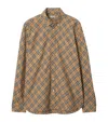 Burberry Vintage Check Long-sleeved Shirt In Sand Ip Check