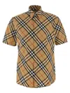 Burberry Check Cotton Shirt In Multi