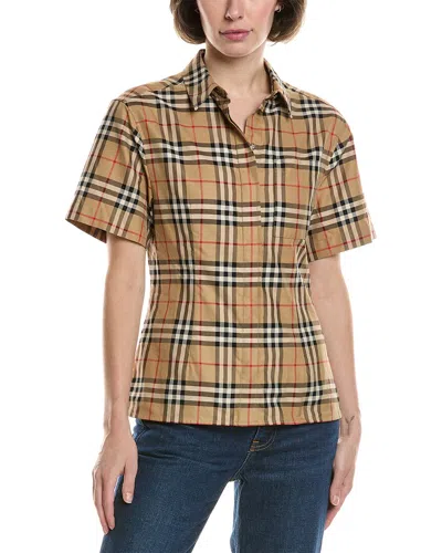 Burberry Check Shirt In Multi