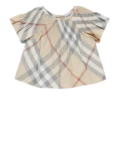 Burberry Kids' Check Shirt In Check Beige