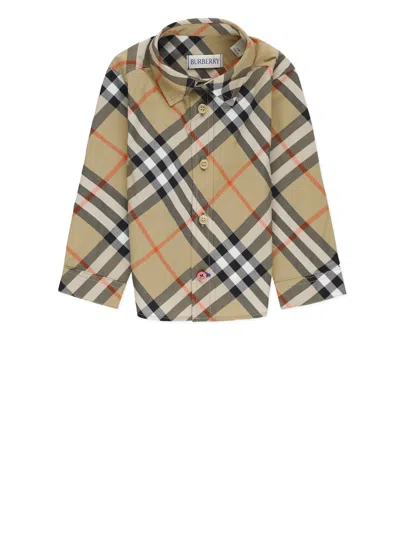 Burberry Kids' Check Shirt In Beige