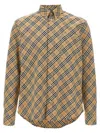 Burberry Vintage Check Long-sleeved Shirt In Beige