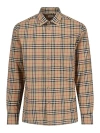 Burberry Classic Check Wool Flannel Shirt For Men In Multi