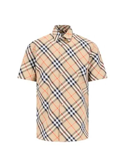 Burberry Shirts In Neutral