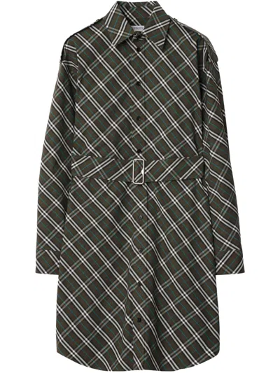 BURBERRY CHECK SHIRT DRESS