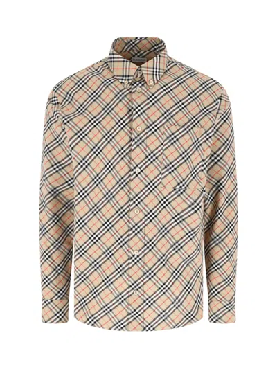 Burberry Check Shirt In Multi