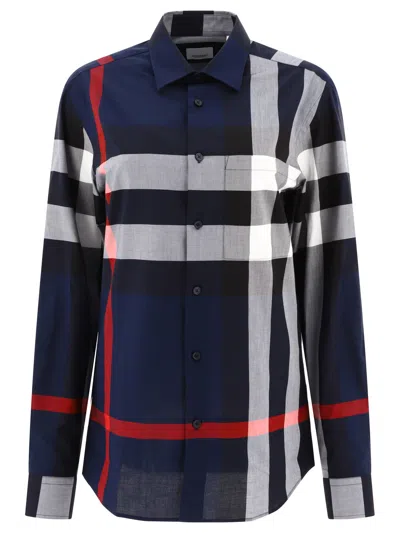 Burberry Check Shirt Shirts In Multi