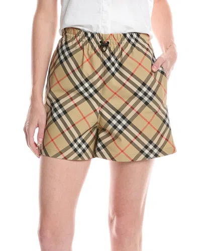 Burberry Printed Shorts In Brown