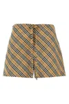 Burberry Check Bermuda And Short Multicolor