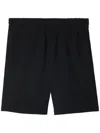 Burberry Ekd-embroidered Cotton Track Shorts