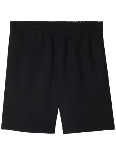 Burberry "check" Shorts In Black