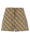 Burberry Check Bermuda And Short Multicolor In Multicolor
