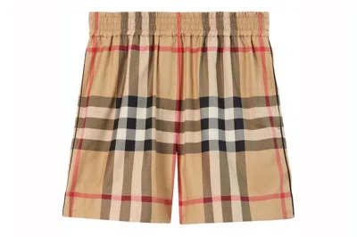 Pre-owned Burberry Check Shorts Shorts Archive Beige