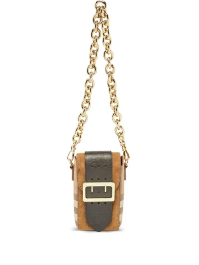 Pre-owned Burberry Check Shoulder Bag