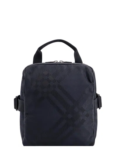 Burberry Check Shoulder Bag In Black