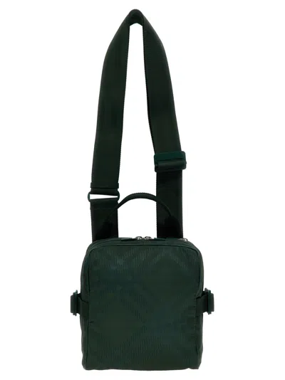 Burberry Check Shoulder Strap In Black