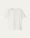 Burberry Check Shoulder-stripe Ekd Short-sleeve T-shirt