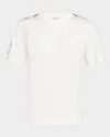 Burberry White Cotton Check Trims T-shirt In White