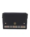 Burberry Flap Shoulder Bag In Black