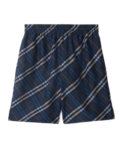 Burberry Check Silk Poplin Shorts