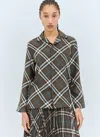 Burberry Vintage Check Silk Shirt In Green
