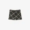 Burberry Check Silk Pyjama Shorts In Snug