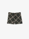 Burberry Check Silk Pyjama Shorts In Snug