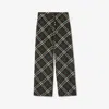 Burberry Check Silk Pyjama Trousers In Snug