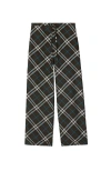 Burberry Check Silk Pyjama Trousers In Snugipchck