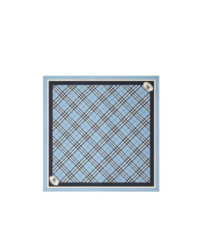Burberry Check Silk Scarf In Bank